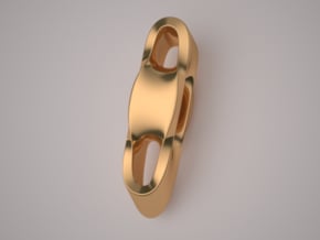 Triple Cube Brass 003 in Polished Brass