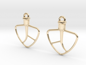 Kitchenaid-Style Mixer Earrings in 14K Yellow Gold
