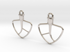 Kitchenaid-Style Mixer Earrings in Platinum