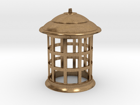 1/6 Scale TARDIS Lamp w/ Bottom Hole v.2 in Natural Brass