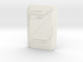 2-way SLI bridge cover (7cm) in White Processed Versatile Plastic