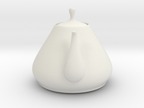 Nizaro T Pot Design02 in White Natural Versatile Plastic: Small