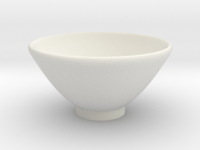 Bowl Hollow Form 2016-0006 various scales in White Natural Versatile Plastic: 1:12