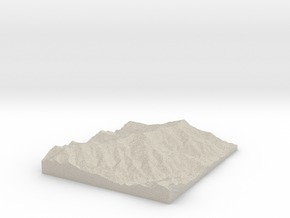 Model of Commissary Ridge in Natural Sandstone