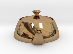 Nizaro T Pot Design06 in Polished Brass: Small