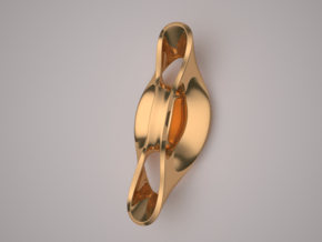 Triple Cube Brass 054 in Polished Brass