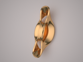 Triple Cube Brass 057 in Polished Brass