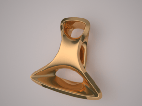 Triple Cube Brass 096 in Polished Brass