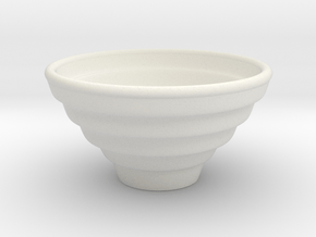 Bowl Hollow Form 2016-0007 various scales in White Natural Versatile Plastic: 1:12