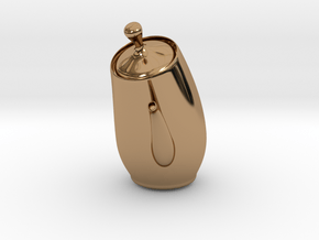 Nizaro T Pot Design07 in Polished Brass: Small