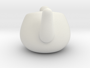 Nizaro T Pot Design08 in White Natural Versatile Plastic: Small