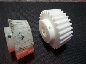Sears/Craftsman Band Saw Bevel Gear - Part 341-299 in White Natural Versatile Plastic