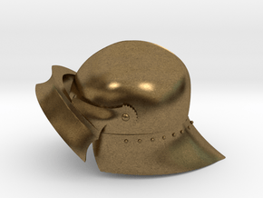 Playmobil - 15th century sallet with open visor in Natural Bronze