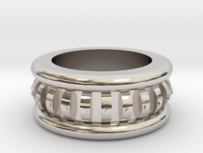 the Crown Ring  in Rhodium Plated Brass