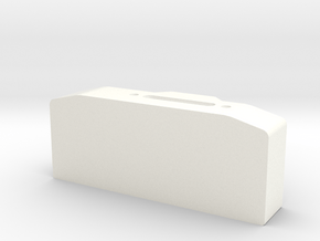Winch box depth 30 mm for Warn hawse fairlead D90  in White Processed Versatile Plastic