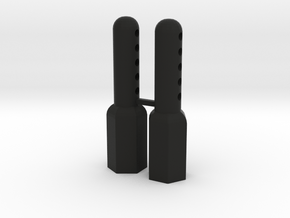 F1 Front Body Post in Black Natural Versatile Plastic