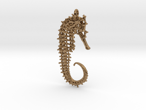 Seahorse Skeleton in Natural Brass