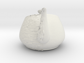 Nizaro T Pot Design09 in White Natural Versatile Plastic: Small