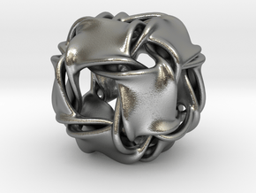 Cubocta-ducov (no holes) in Natural Silver