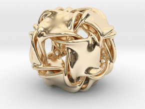 Cubocta-ducov (no holes) in 14K Yellow Gold