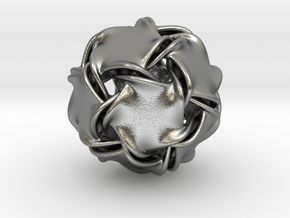 Icosa-ducov (no holes) in Natural Silver