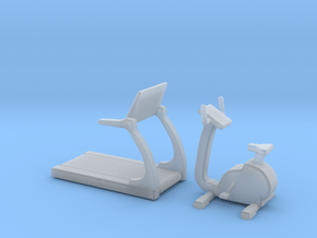 1:48 Fitness Equipment in Smooth Fine Detail Plastic