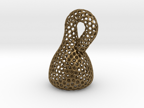 Klein bottle irregular holes weave in Natural Bronze