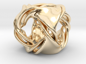 Cube ducov (no holes) in 14K Yellow Gold