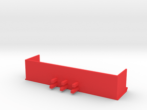 20 Foot Snow Pusher 1:50 Scale in Red Processed Versatile Plastic