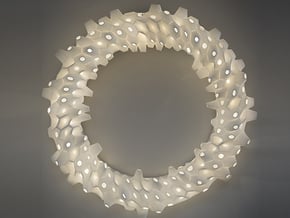 Wreath in White Natural Versatile Plastic