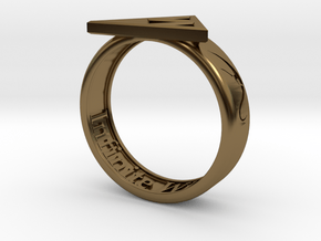 Ring - Triforce of Wisdom in Polished Bronze: 9 / 59