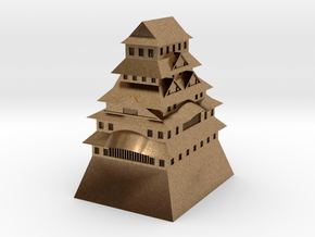 Himeji Castle in Natural Brass