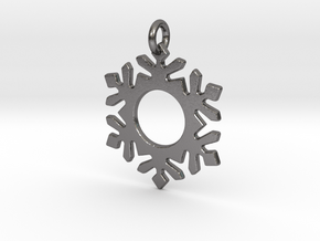 Snowflake 5 Pendant in Polished Nickel Steel