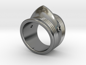 Couter Ring in Polished Silver: 8 / 56.75