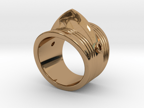 Couter Ring in Polished Brass: 8 / 56.75