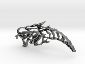 Drachenkopf / Dragonhead in Natural Silver