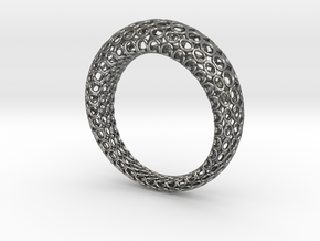 Netzring in Polished Silver