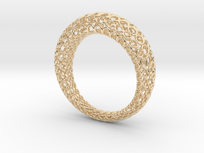 Netzring in 14k Gold Plated Brass