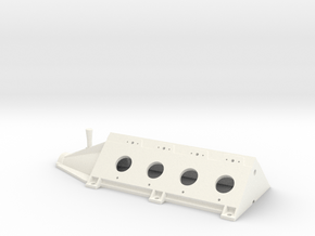 OX5-16 Scale-Upper Crankcase in White Processed Versatile Plastic