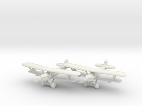 Hawker Hardy Pair (two airplanes set) 1/285 6mm in White Natural Versatile Plastic