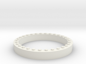 JConcepts Tribute Wheel Beadlock Ring for Monster  in White Natural Versatile Plastic