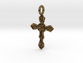 Cross 11 Pendant in Natural Bronze