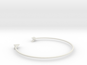 wristband in White Natural Versatile Plastic