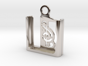 iPod Shuffle Case (4th gen.) in Rhodium Plated Brass