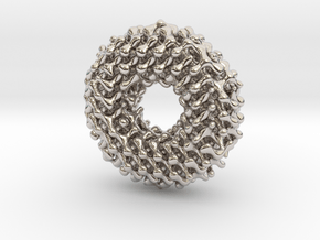 Möbius diamond lattice in Rhodium Plated Brass: Small