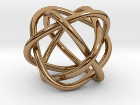 4 rings in Polished Brass (Interlocking Parts)