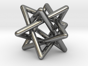 4 triangles in Polished Silver (Interlocking Parts): Small