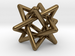 4 triangles in Natural Bronze (Interlocking Parts): Small