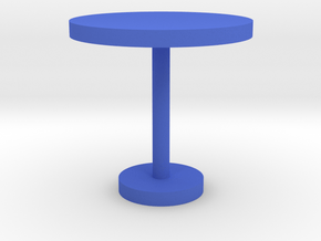 Modeling round table in Blue Processed Versatile Plastic