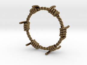 Wired Ring in Natural Bronze: 8 / 56.75